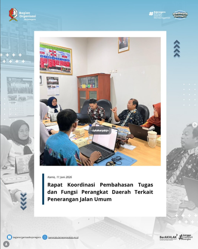Rapat Koordinasi Pembahasan Tugas dan Fungsi Perangkat Daerah
