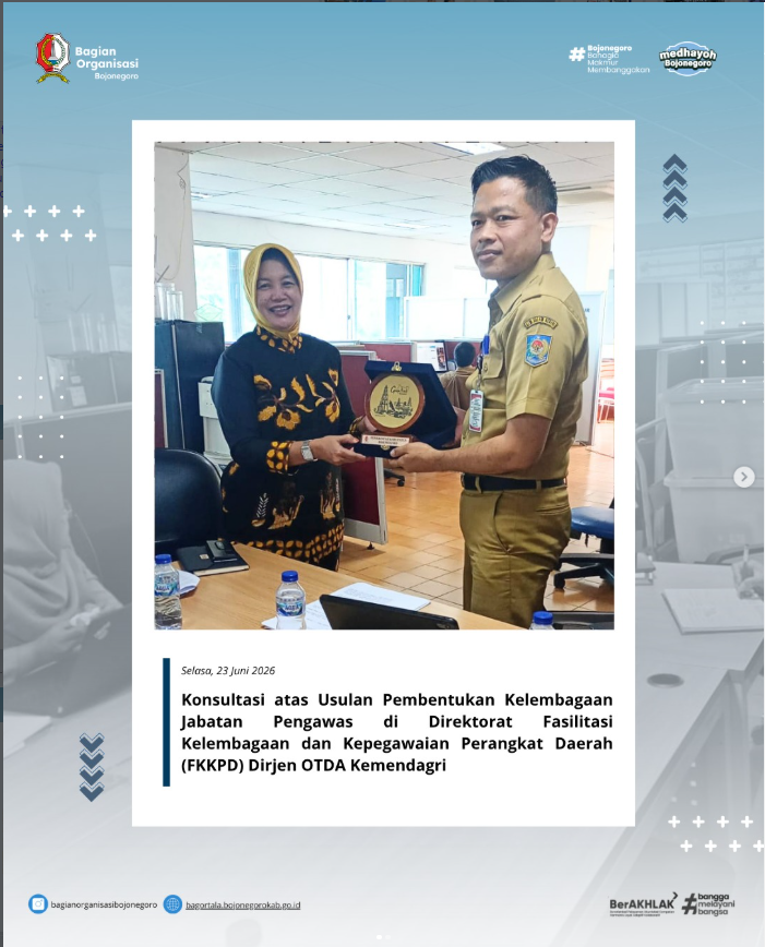 Konsultasi Usulan Pembentukan Kelembagaan Jabatan Pengawas