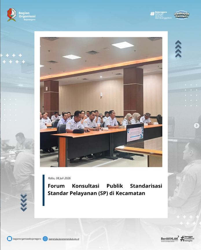 Forum Konsultasi Publik Standarisasi Standar Pelayanan (SP)