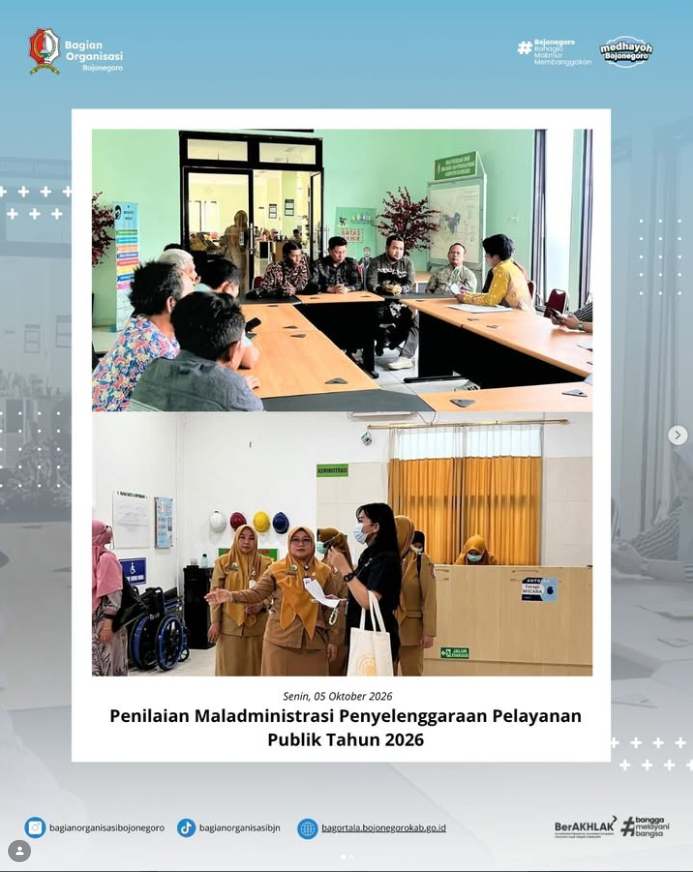 Penilaian Maladministrasi Penyelenggaraan Pelayanan Publik Tahun 2026